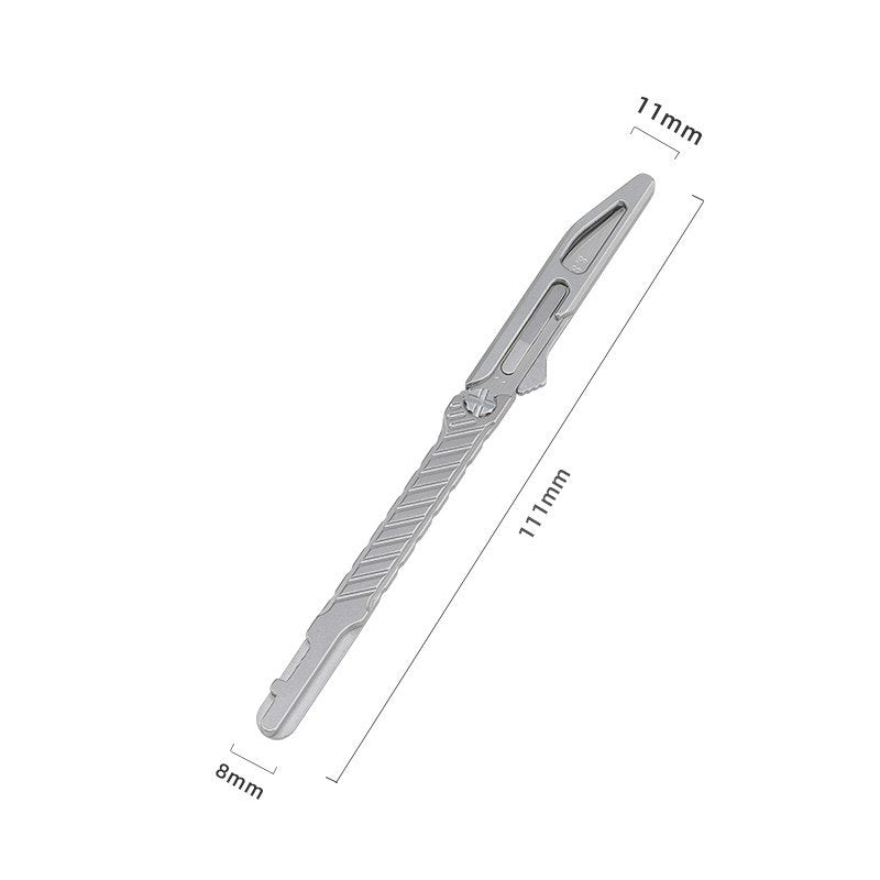 Lightweight Titanium Pocket EDC Cutting Tool